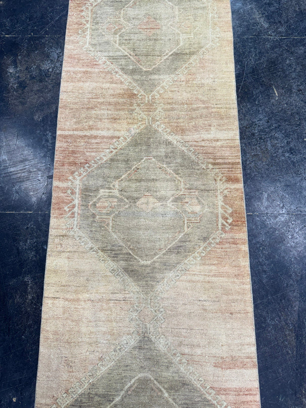Turkish Vintage Runner Rug 2'9" x 10'4" #24640