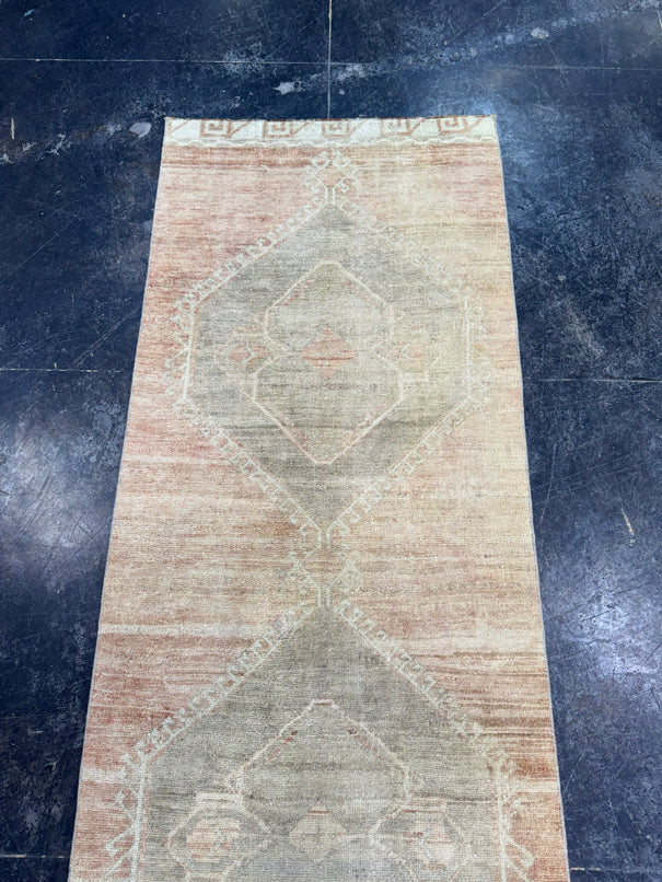Turkish Vintage Runner Rug 2'9" x 10'4" #24640
