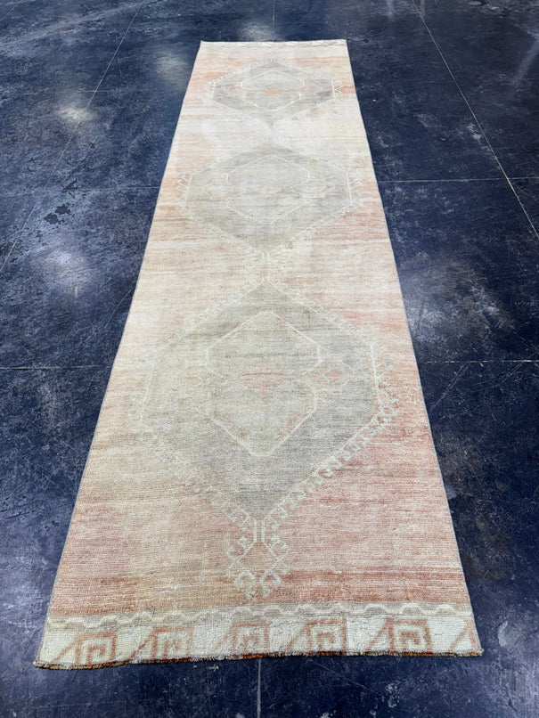Turkish Vintage Runner Rug 2'9" x 10'4" #24640