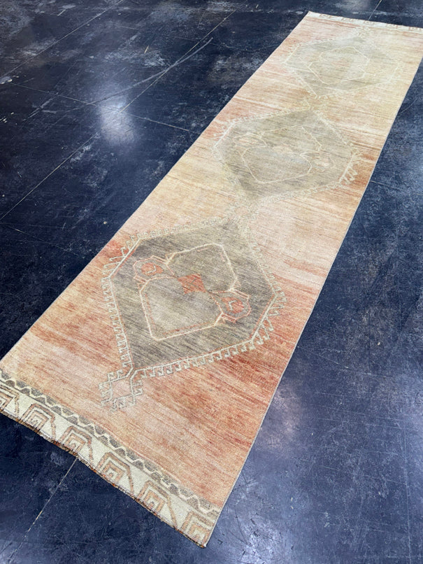 Turkish Vintage Runner Rug 2'9" x 10'4" #24640