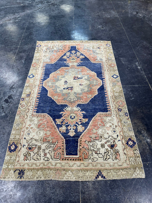 Turkish Vintage Rug 4' x 6'10" #24635