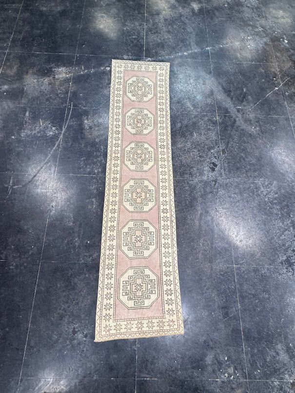 Turkish Vintage Runner Rug 2'5" x 10'9" #24632