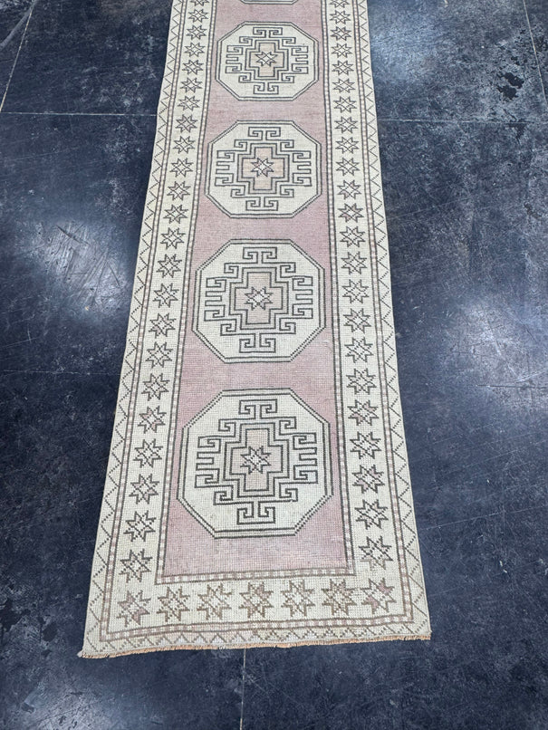 Turkish Vintage Runner Rug 2'5" x 10'9" #24632