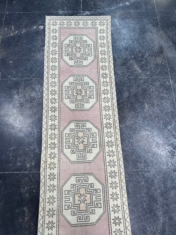 Turkish Vintage Runner Rug 2'5" x 10'9" #24632