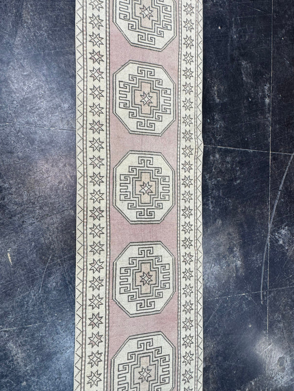 Turkish Vintage Runner Rug 2'5" x 10'9" #24632