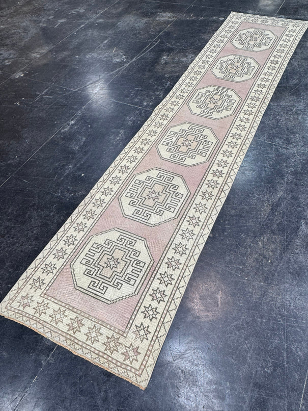 Turkish Vintage Runner Rug 2'5" x 10'9" #24632