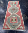 Turkish Vintage Runner Rug 3'1" x 8'6" #24642