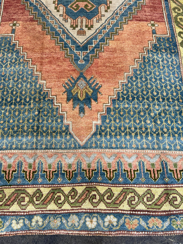 Turkish Vintage Rug 4'1" x 7'4" #24701