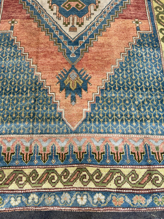 Turkish Vintage Rug 4'1" x 7'4" #24701