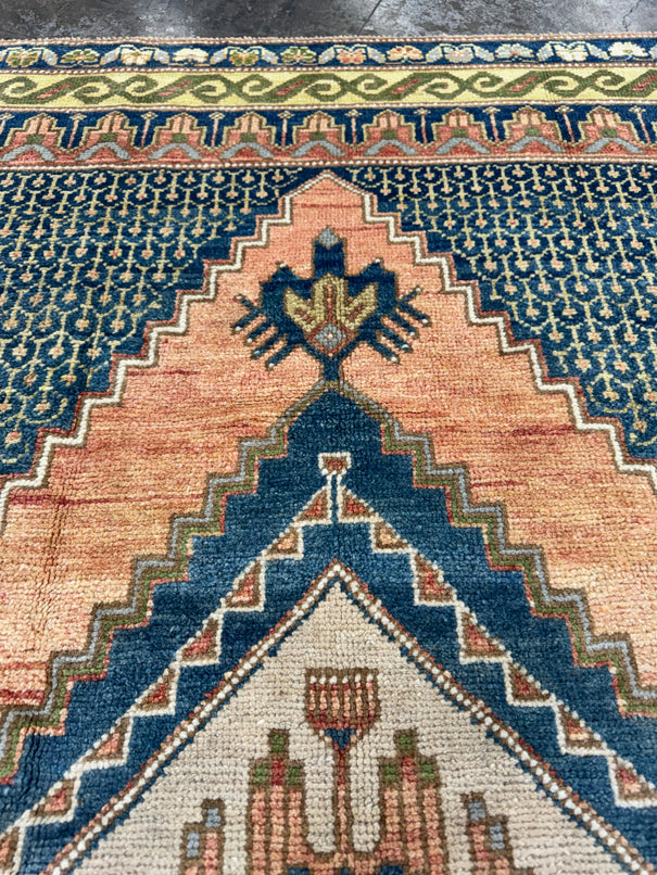 Turkish Vintage Rug 4'1" x 7'4" #24701
