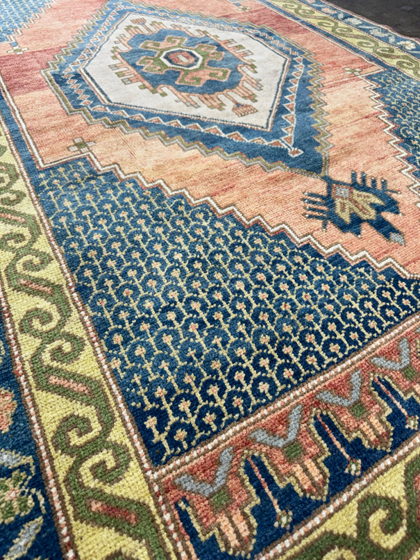 Turkish Vintage Rug 4'1" x 7'4" #24701
