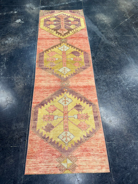 Turkish Vintage Runner Rug 2'11'' x 9'6'' #24891