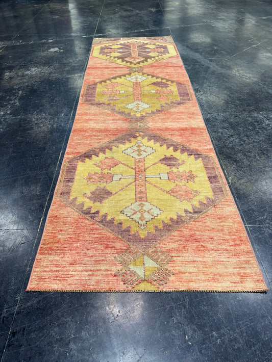 Turkish Vintage Runner Rug 2'11'' x 9'6'' #24891