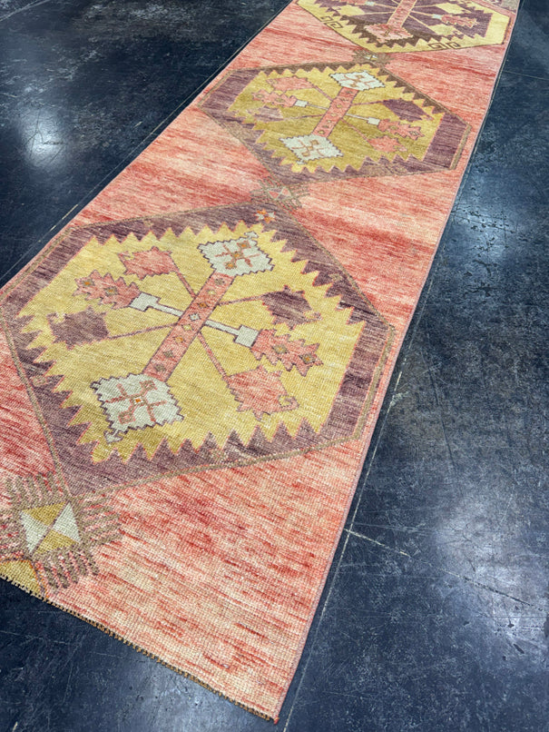 Turkish Vintage Runner Rug 2'11'' x 9'6'' #24891