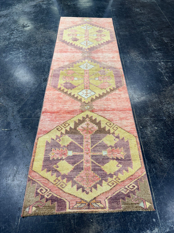 Turkish Vintage Runner Rug 2'11'' x 9'6'' #24891
