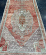 Turkish Vintage Runner Rug 3'4'' x 9'3'' #24892