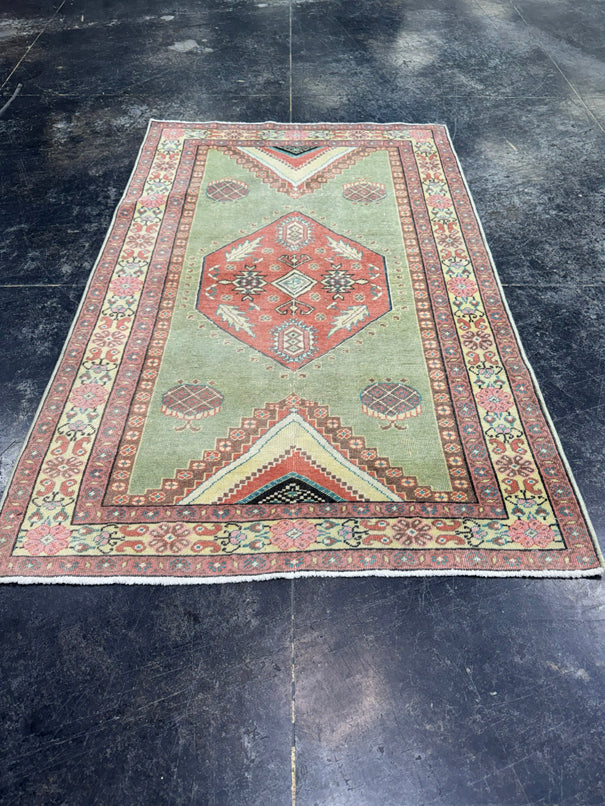 Turkish Vintage Rug 2'11'' x 4'6'' #24889