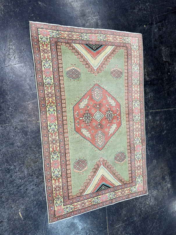 Turkish Vintage Rug 2'11'' x 4'6'' #24889