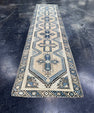 Turkish Vintage Runner Rug 2'4'' x 9'9'' #24888
