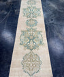 Turkish Vintage Runner Rug 3'3'' x 9'11'' #24885