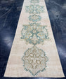 Turkish Vintage Runner Rug 3'3'' x 9'11'' #24885