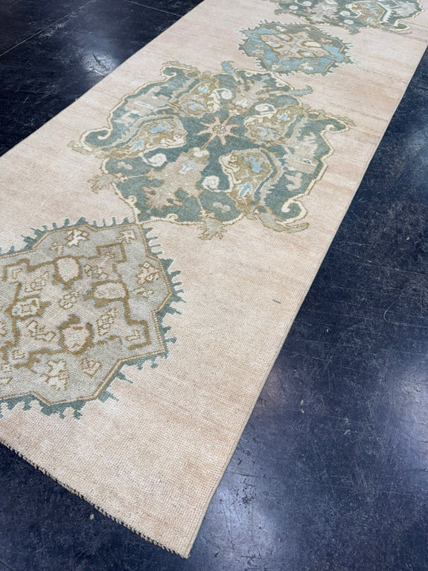 Turkish Vintage Runner Rug 3'3'' x 9'11'' #24885