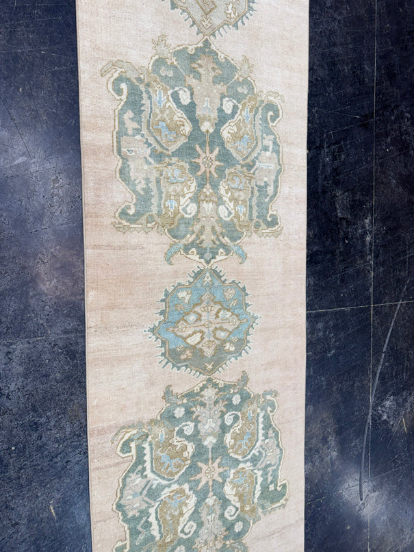 Turkish Vintage Runner Rug 3'3'' x 9'11'' #24885