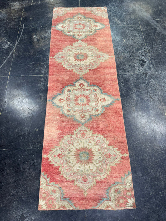 Turkish Vintage Runner Rug 2'10'' x 9'3'' #24886