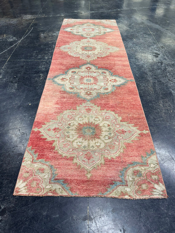 Turkish Vintage Runner Rug 2'10'' x 9'3'' #24886