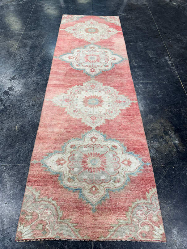 Turkish Vintage Runner Rug 2'10'' x 9'3'' #24886