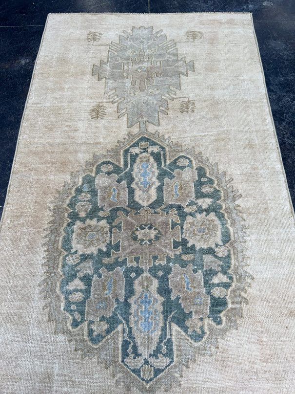 Turkish Vintage Runner Rug 3'2'' x 11'9'' #24887