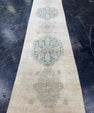 Turkish Vintage Runner Rug 3'2'' x 11'9'' #24887