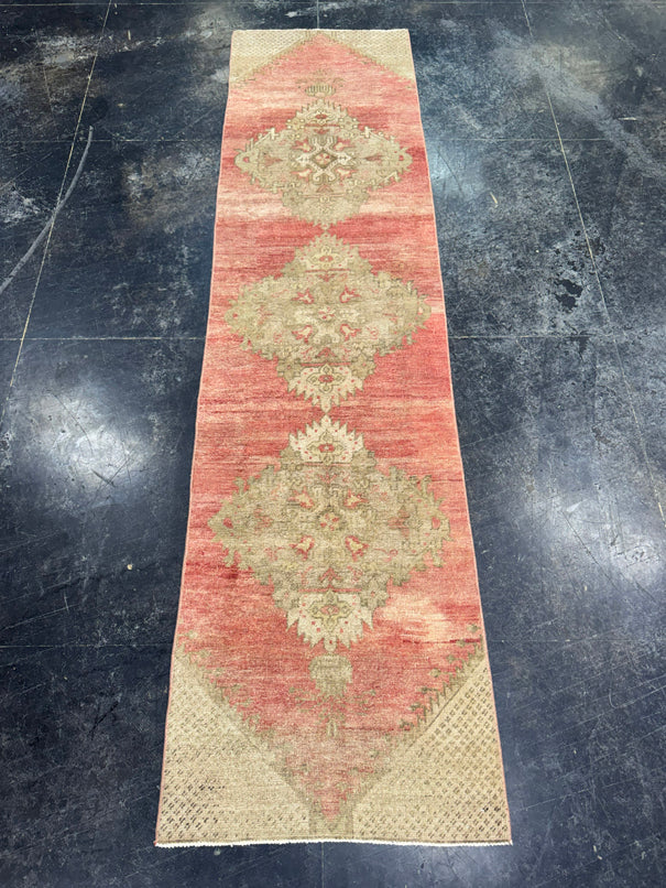 Turkish Vintage Runner Rug 2'6'' x 9'7'' #24882
