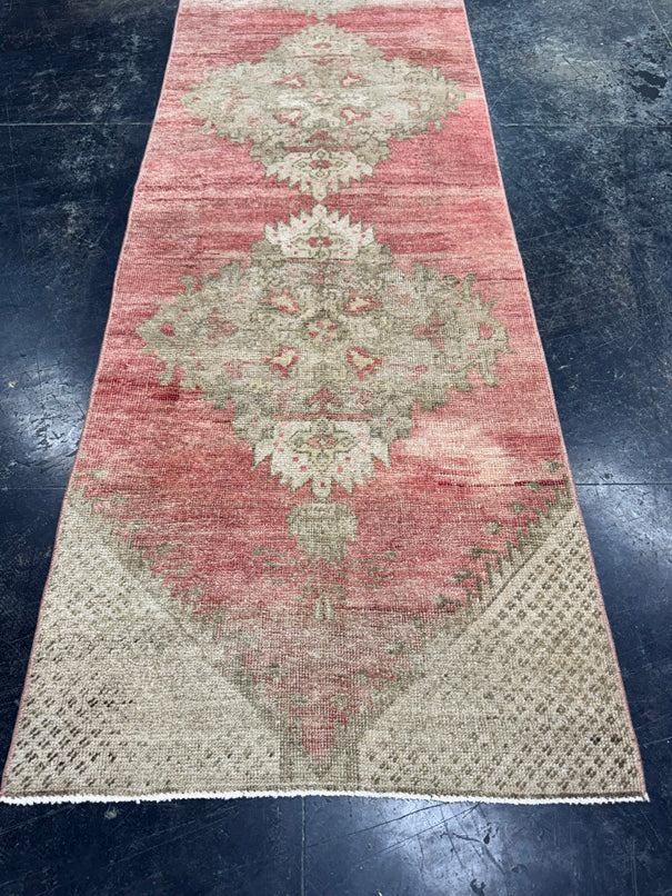 Turkish Vintage Runner Rug 2'6'' x 9'7'' #24882