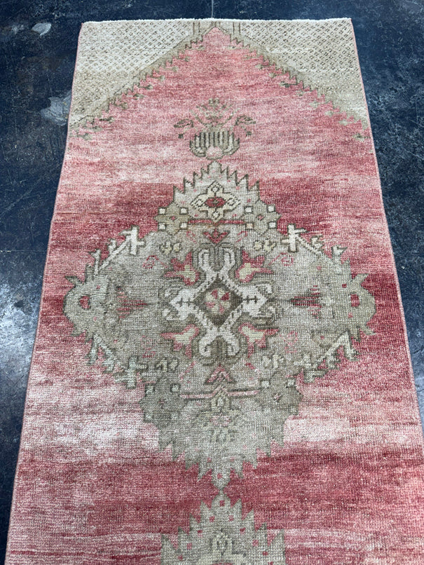 Turkish Vintage Runner Rug 2'6'' x 9'7'' #24882
