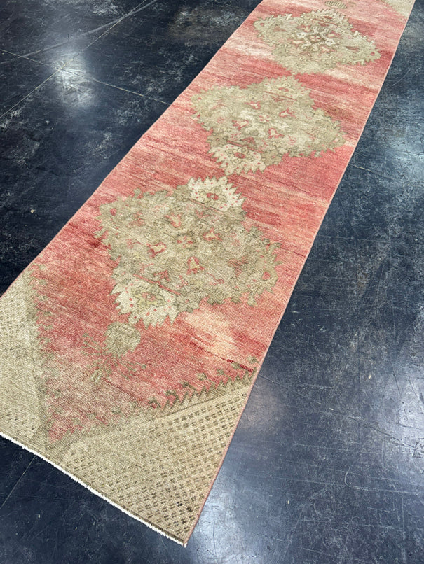 Turkish Vintage Runner Rug 2'6'' x 9'7'' #24882