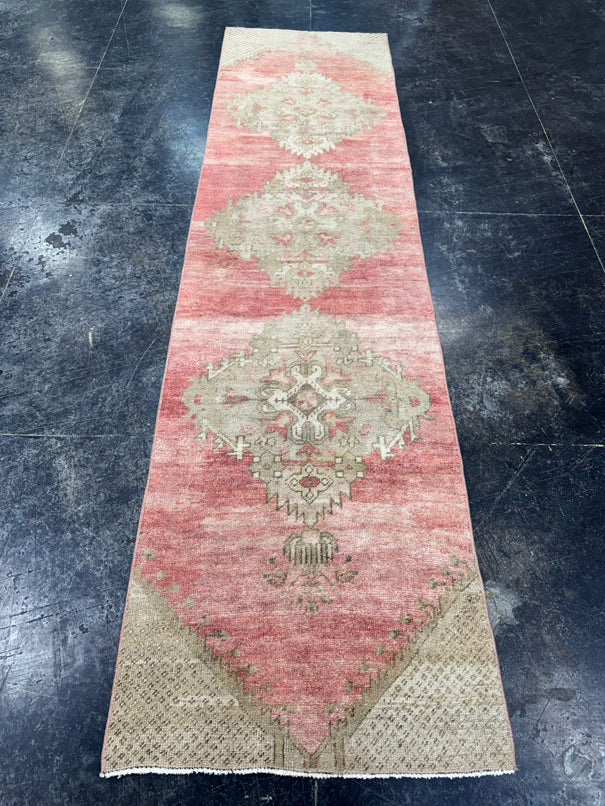 Turkish Vintage Runner Rug 2'6'' x 9'7'' #24882