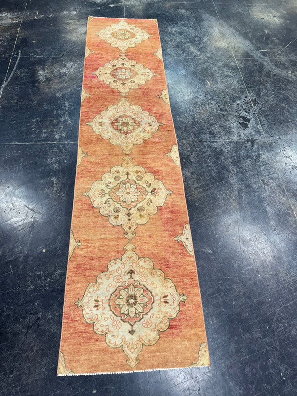 Turkish Vintage Runner Rug 2'2'' x 9'2'' #24883