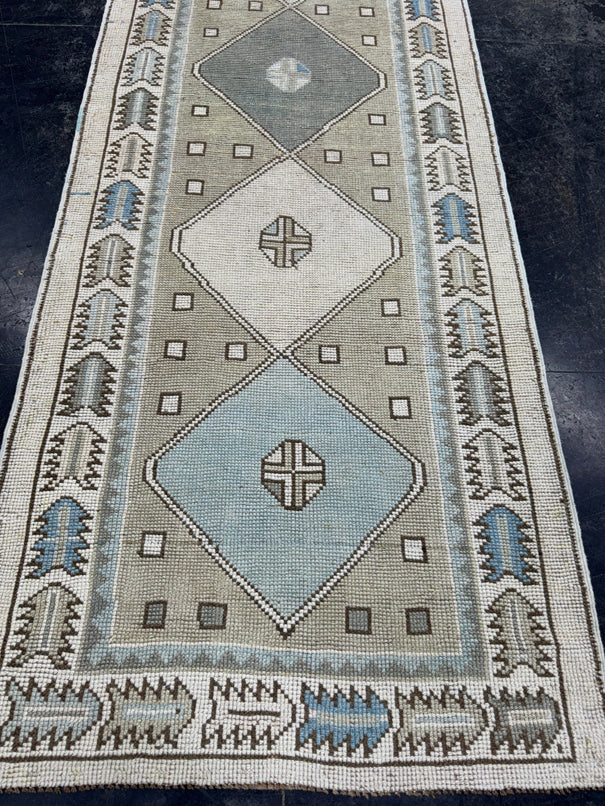 Turkish Vintage Runner Rug 3' x 10'6'' #24884