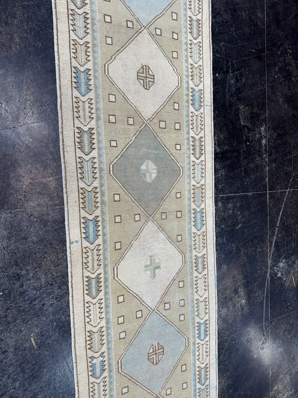 Turkish Vintage Runner Rug 3' x 10'6'' #24884