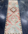 Turkish Vintage Runner Rug 3'1'' x 9'9'' #24879