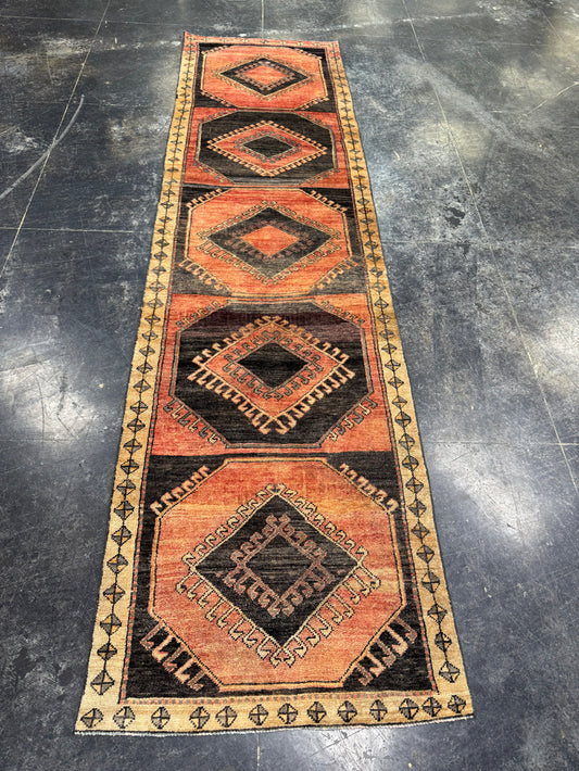 Turkish Vintage Runner Rug 2'11'' x 10'11'' #24880