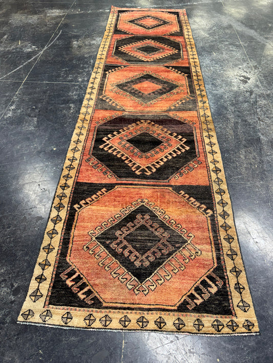 Turkish Vintage Runner Rug 2'11'' x 10'11'' #24880