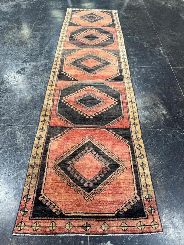 Turkish Vintage Runner Rug 2'11'' x 10'11'' #24880