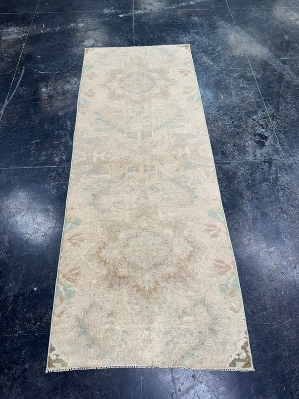 Turkish Vintage Runner Rug 2'10'' x 7'6'' #24881
