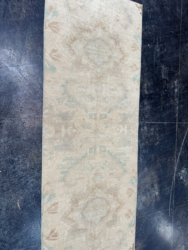 Turkish Vintage Runner Rug 2'10'' x 7'6'' #24881
