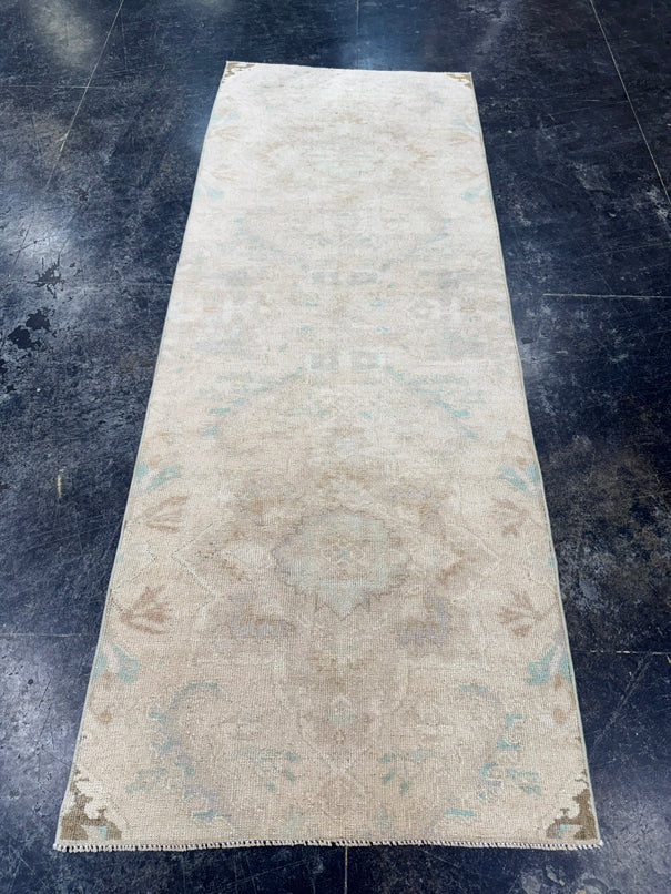 Turkish Vintage Runner Rug 2'10'' x 7'6'' #24881