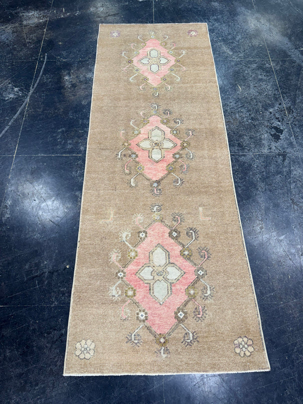 Turkish Vintage Runner Rug 3' x 8'6'' #24876