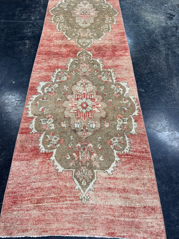 Turkish Vintage Runner Rug 2'4'' x 11'4'' #24877