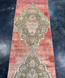 Turkish Vintage Runner Rug 2'4'' x 11'4'' #24877